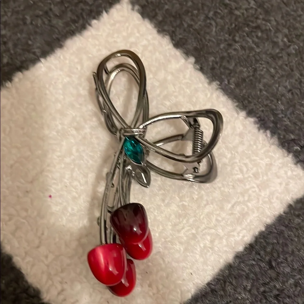 Large Cherry Hair Clip